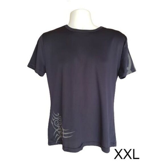 Boys Tee 2XL Blue Dragon Graphic Shirt Navy Grey Short Sleeve NWOT - Picture 2 of 7